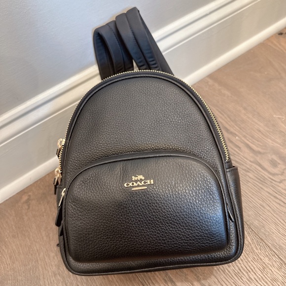 NWT Coach Mini Court Backpack in Black Authentic C8603 - Picture 7 of 10